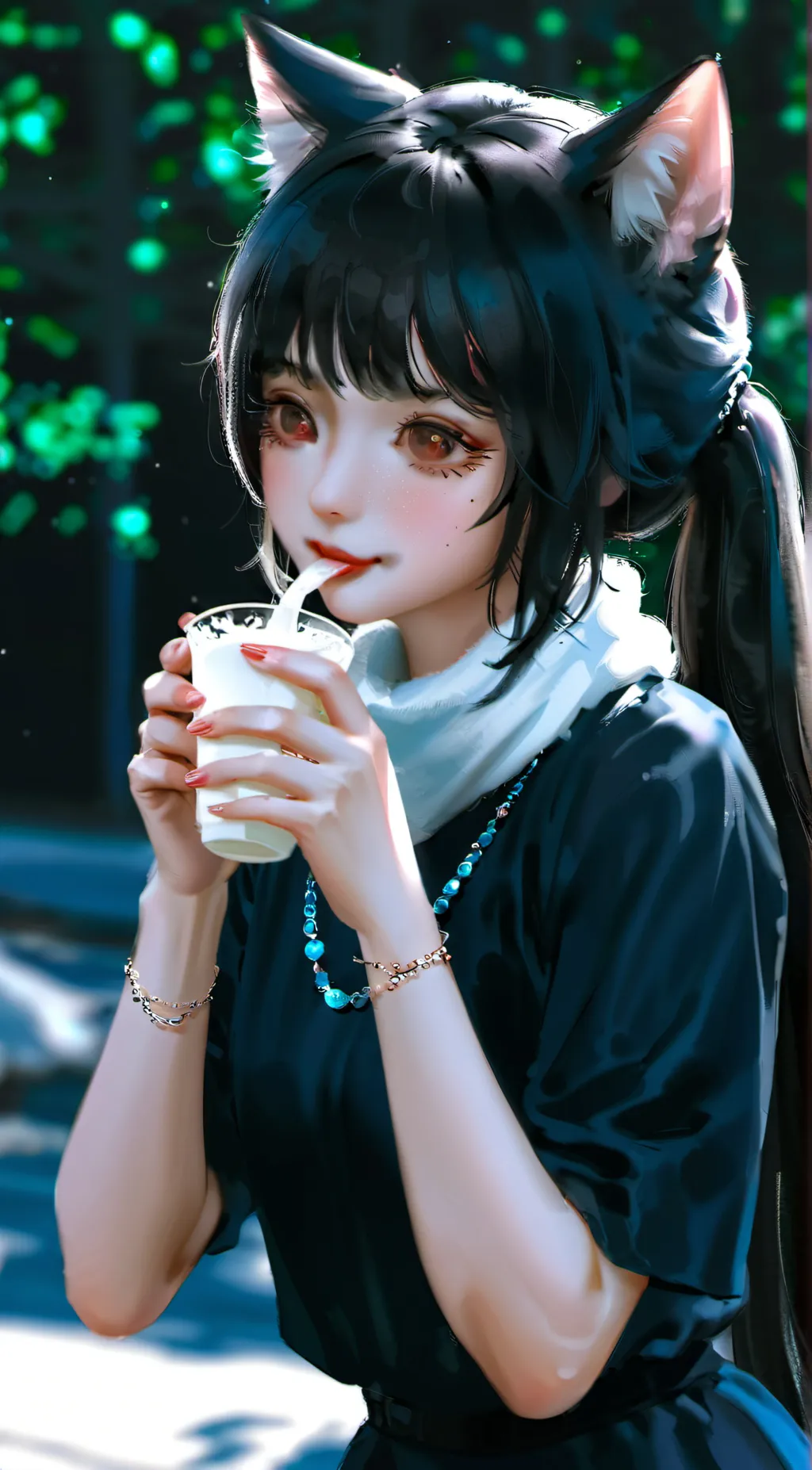 ai character: Neko background