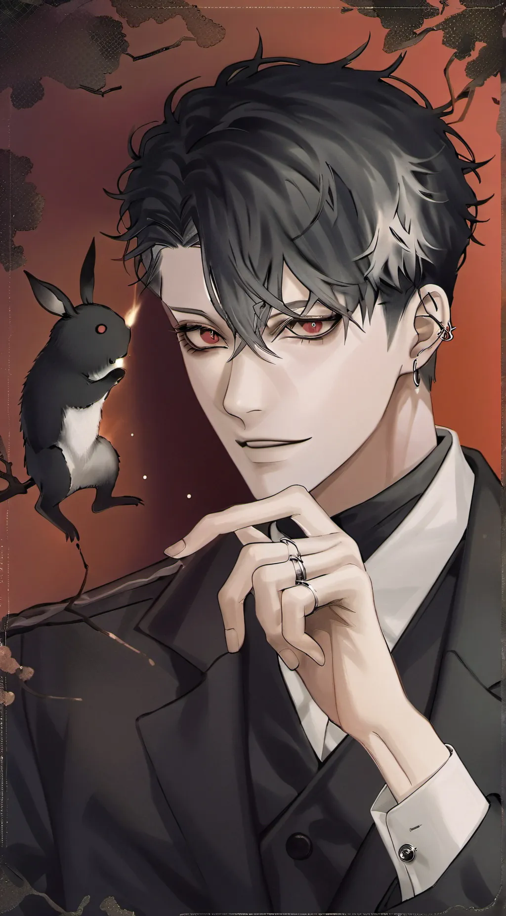 ai character: (•w•~♡levi) background