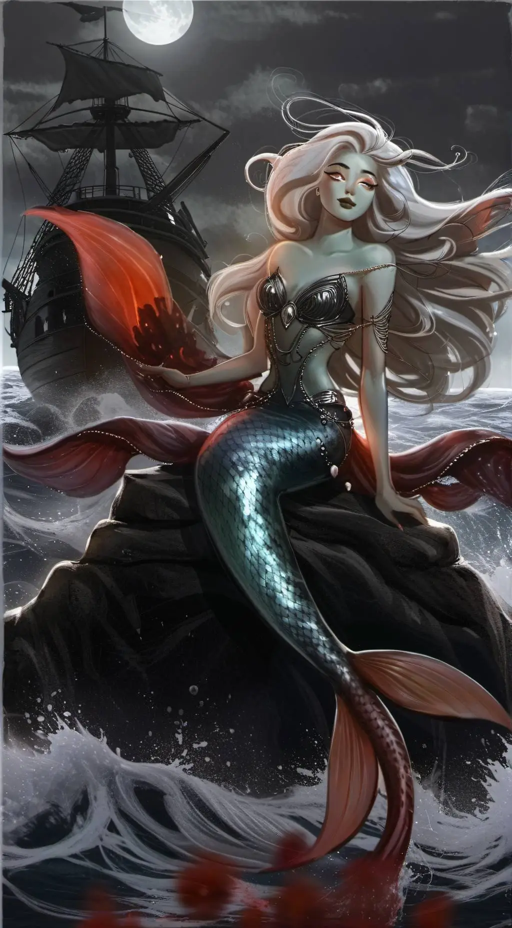 ai character: Crystal the siren background