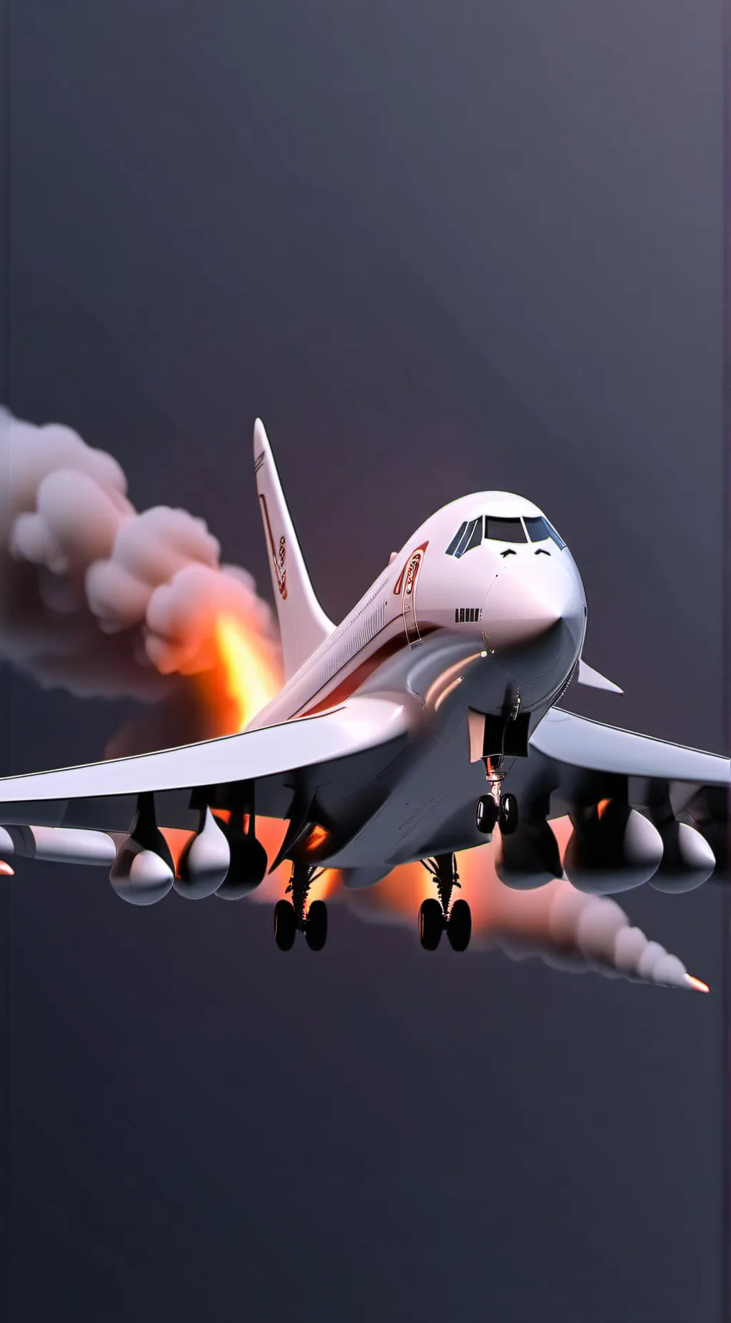 ai character: Air France 4590 background