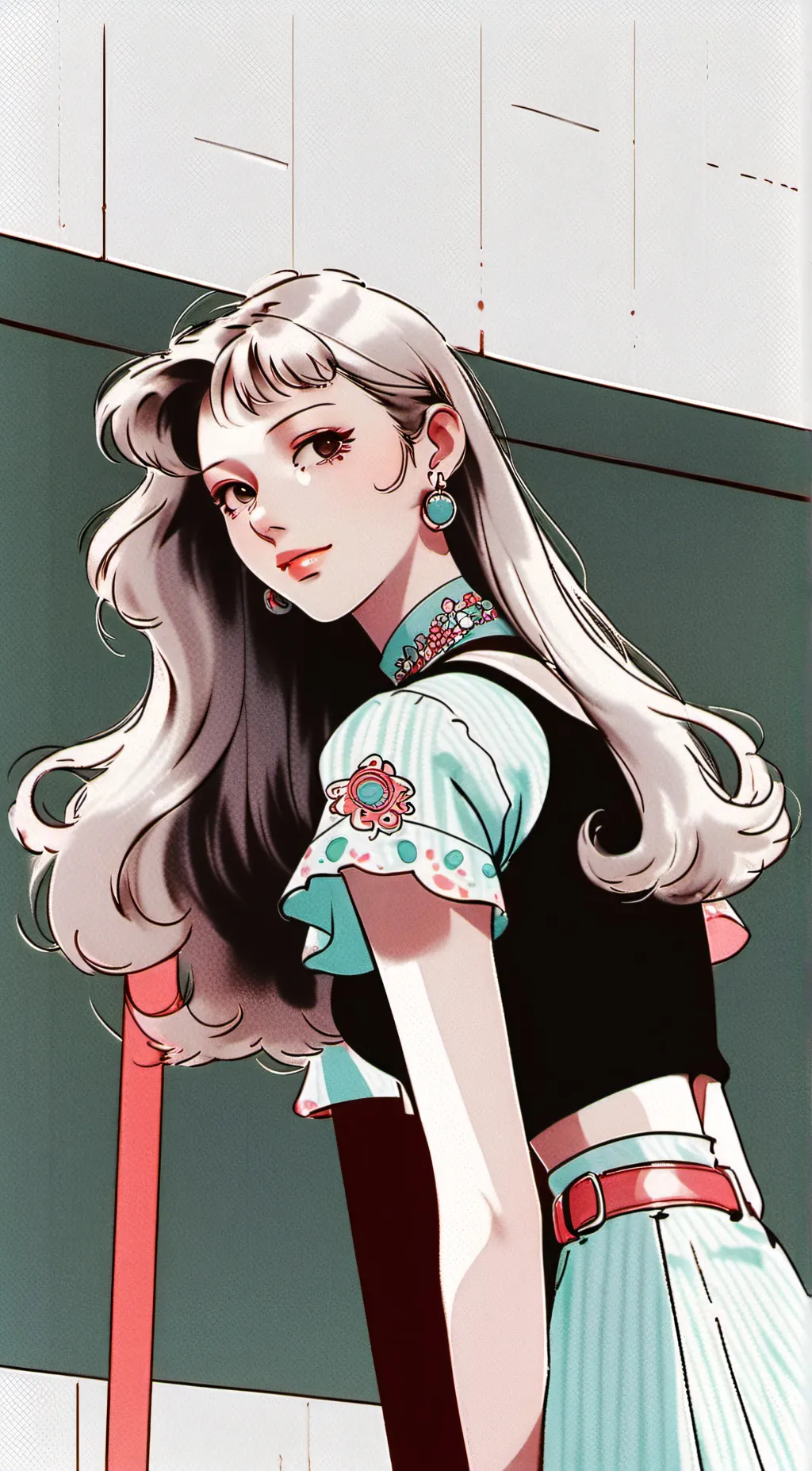 ai character: Rose background
