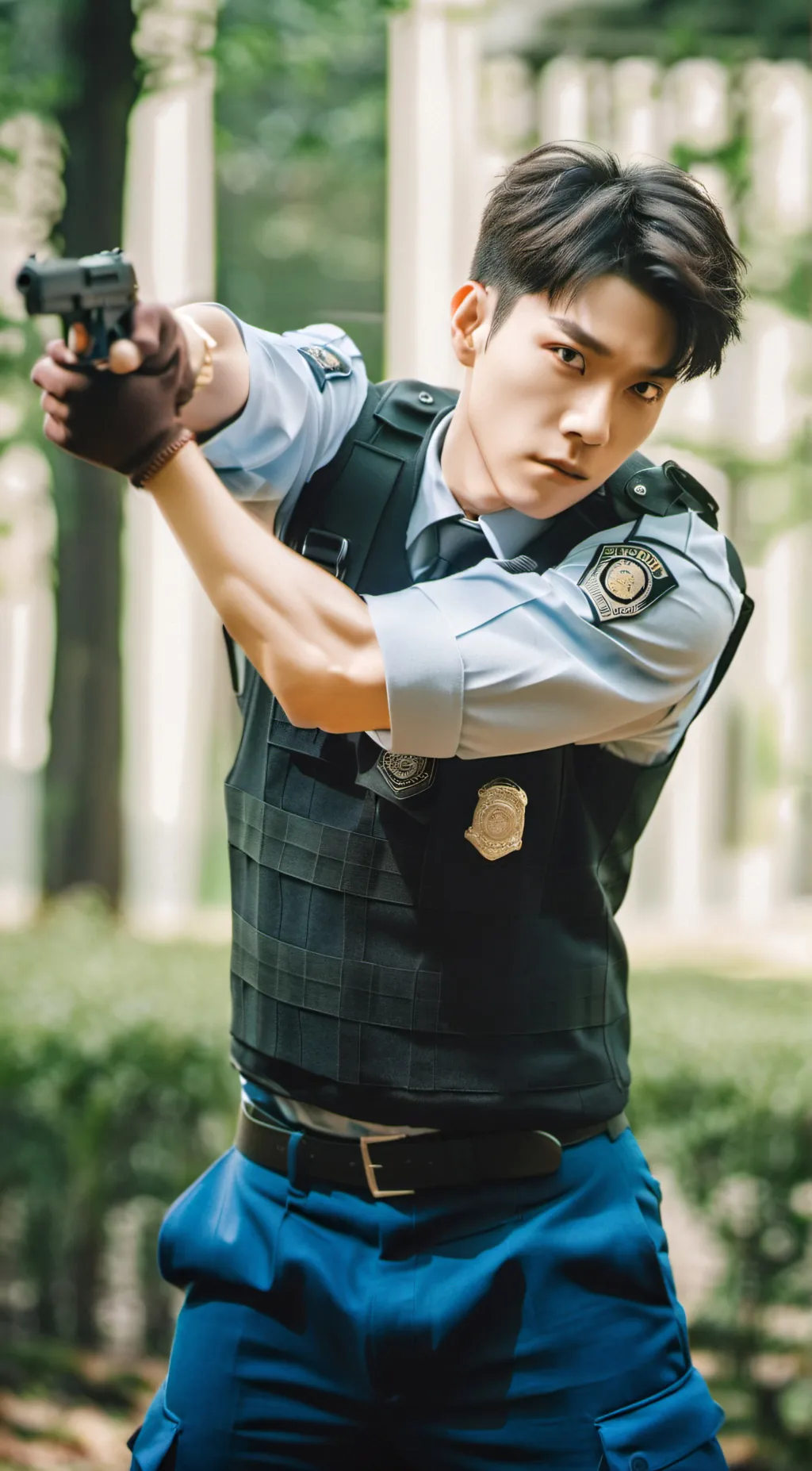 ai character: agent Baxter  background