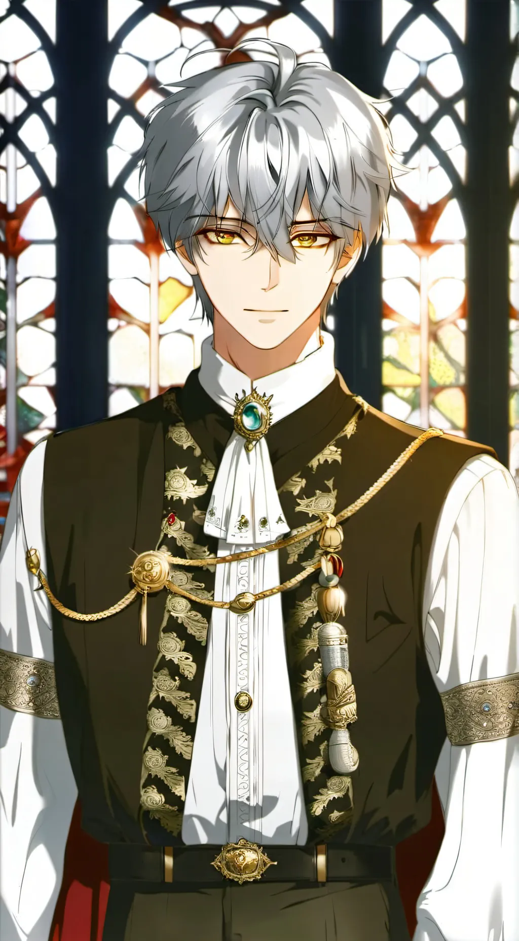 ai character: King Ian Gille  background