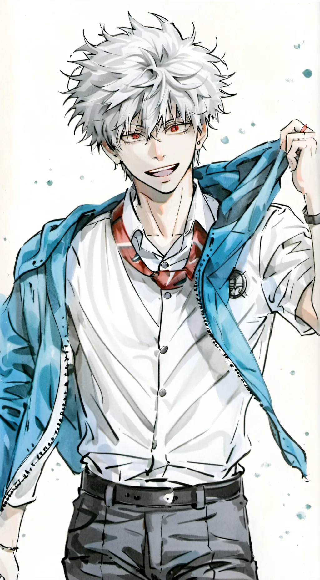 ai character: Katsuki Bakugou  background