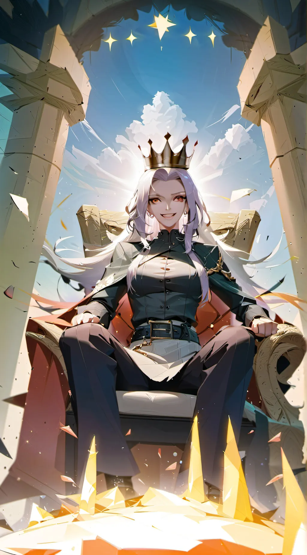 ai character: Queen Vera  background