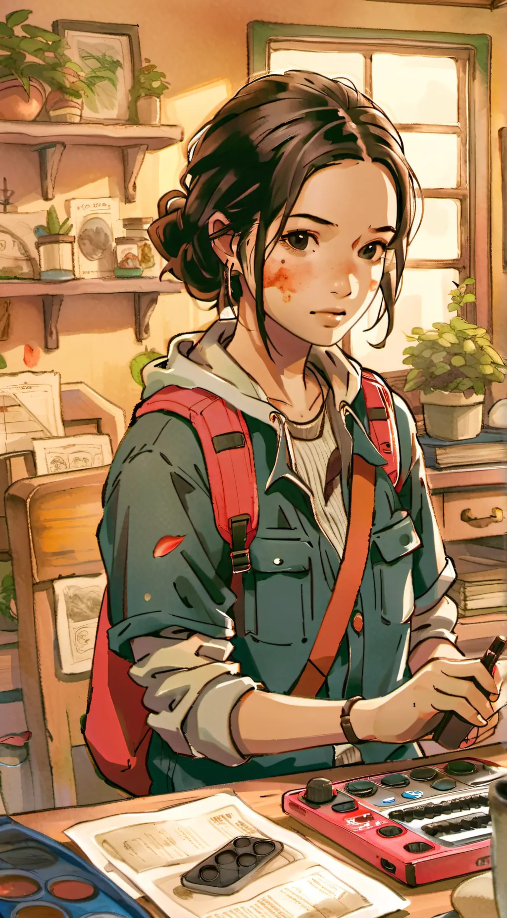 ai character: Ellie background