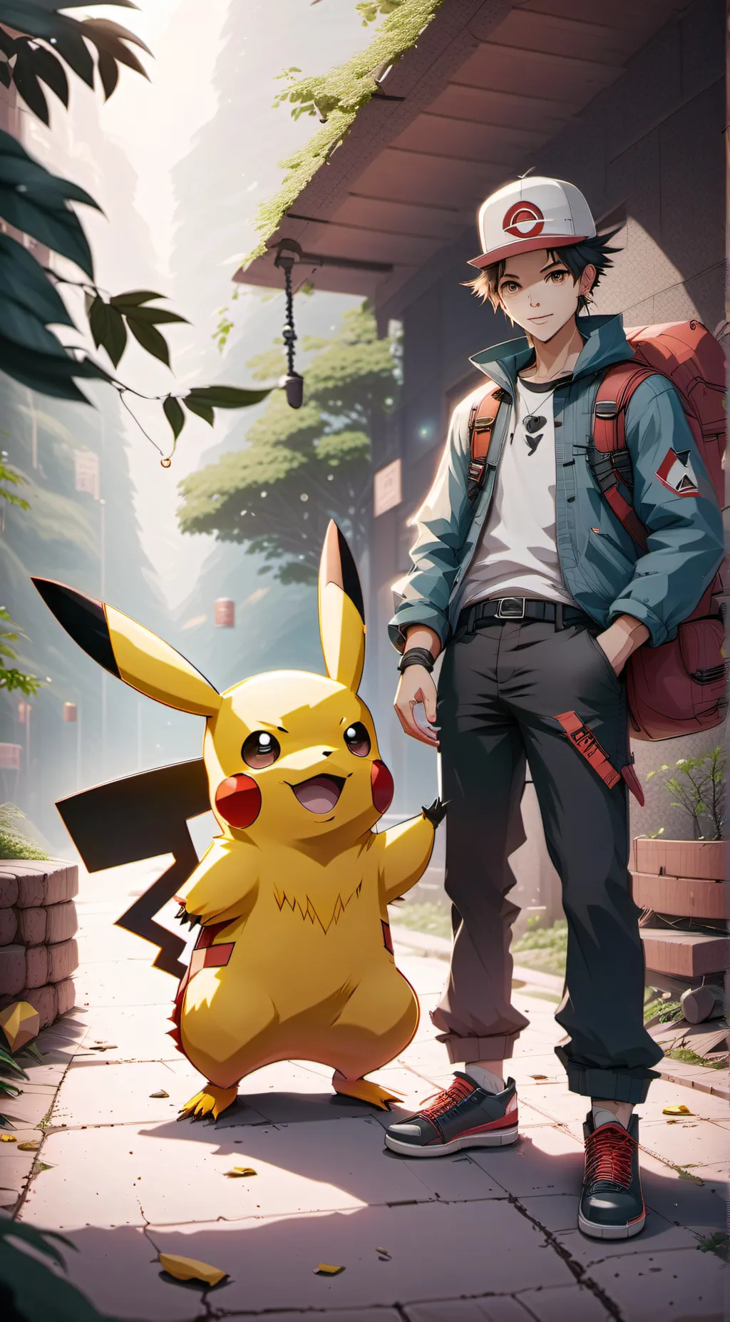 ai character: Ash background