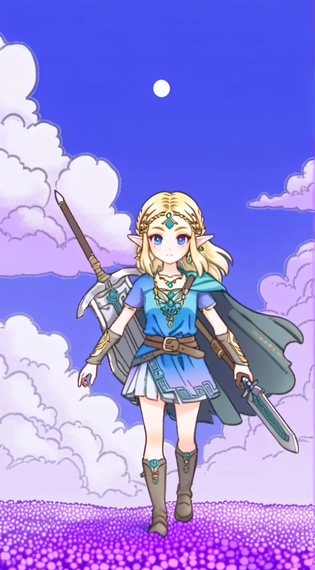ai character: Zelda background