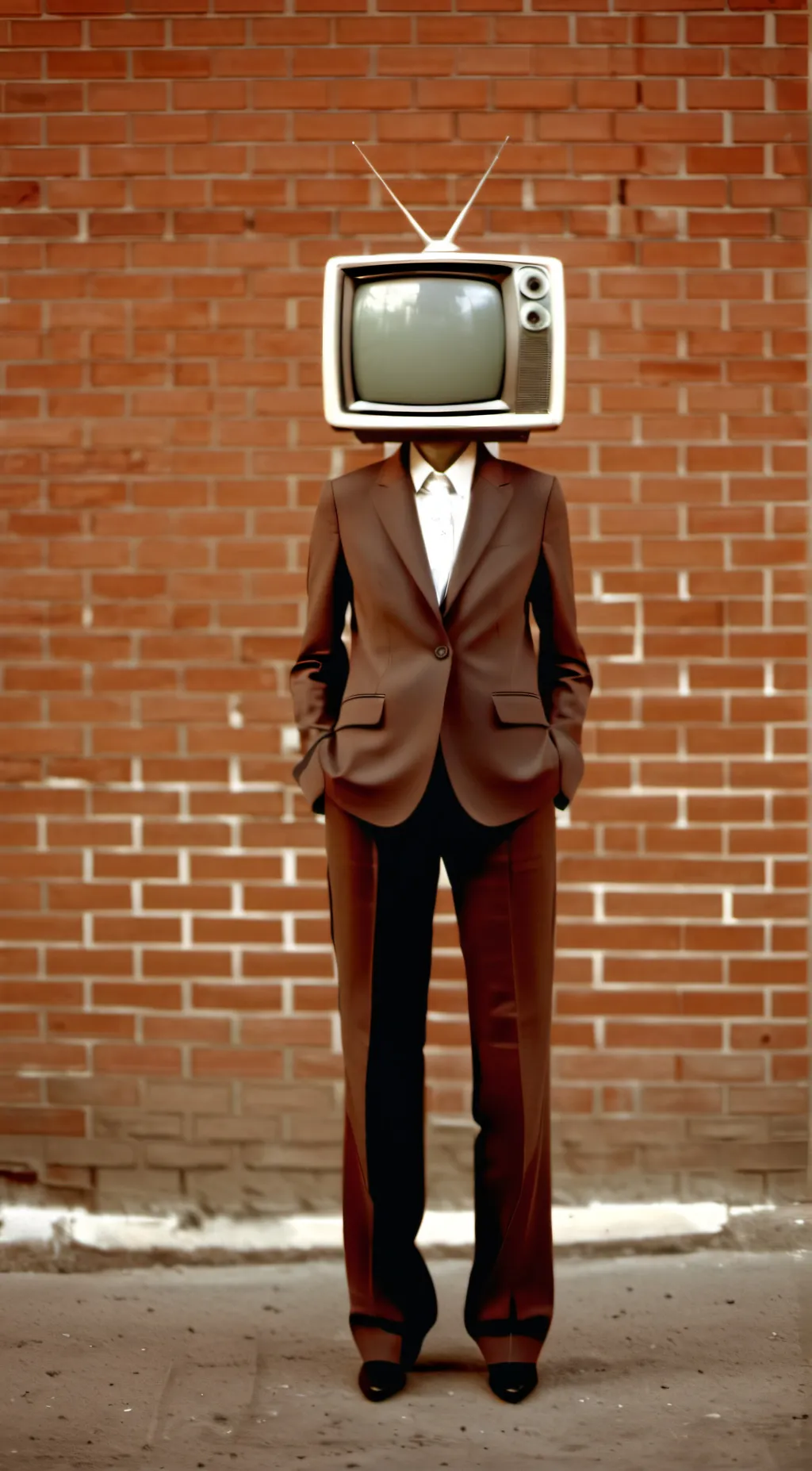 ai character: Tv woman background