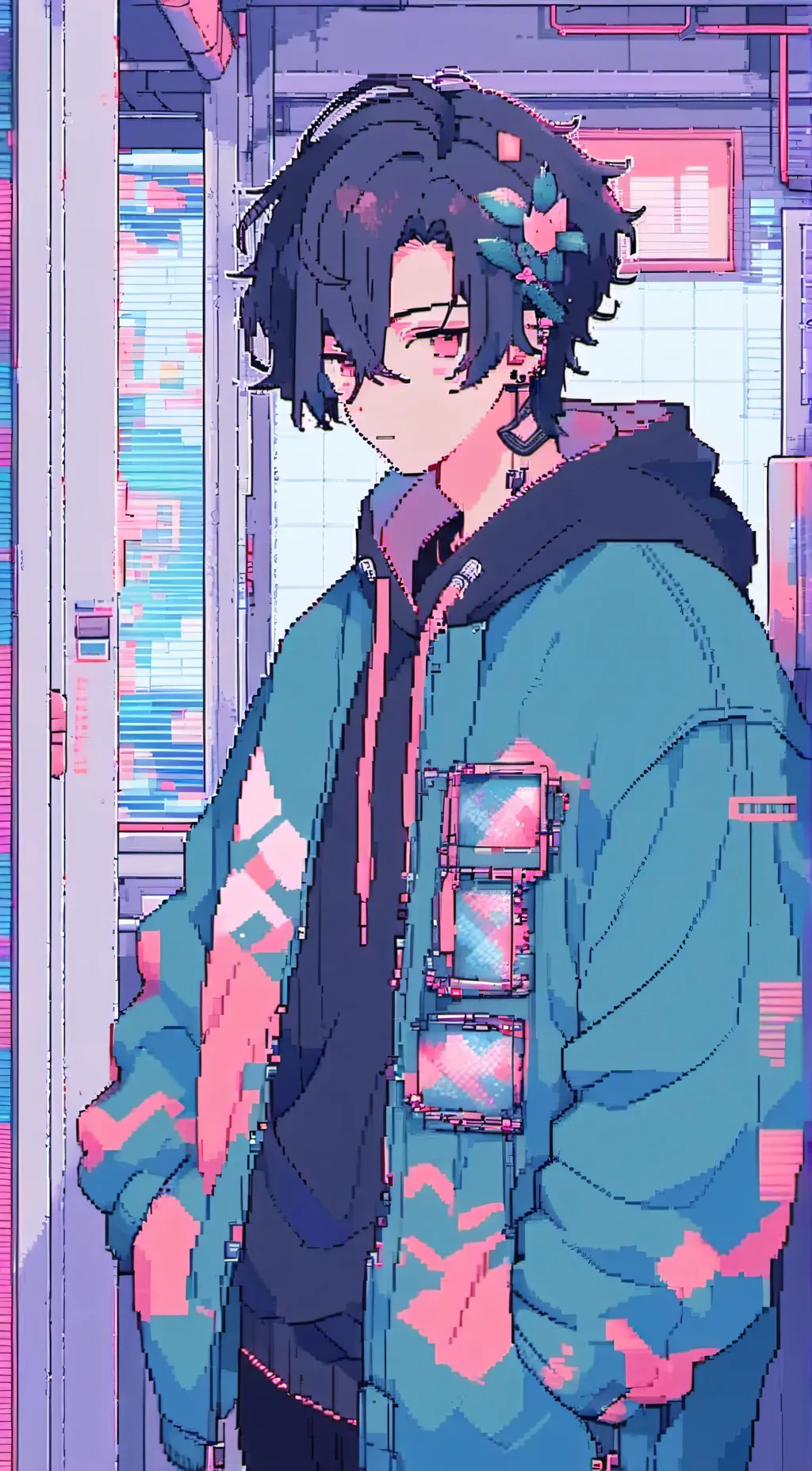 ai character: SWIM background