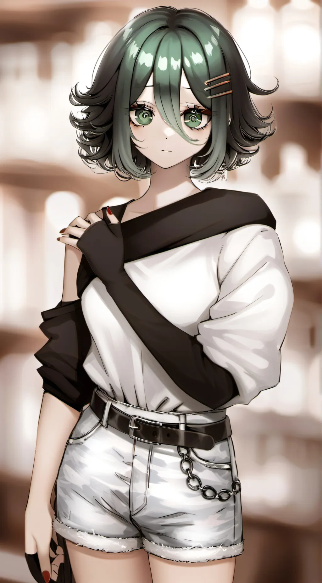 ai character: lily 🐸💚🌱 background