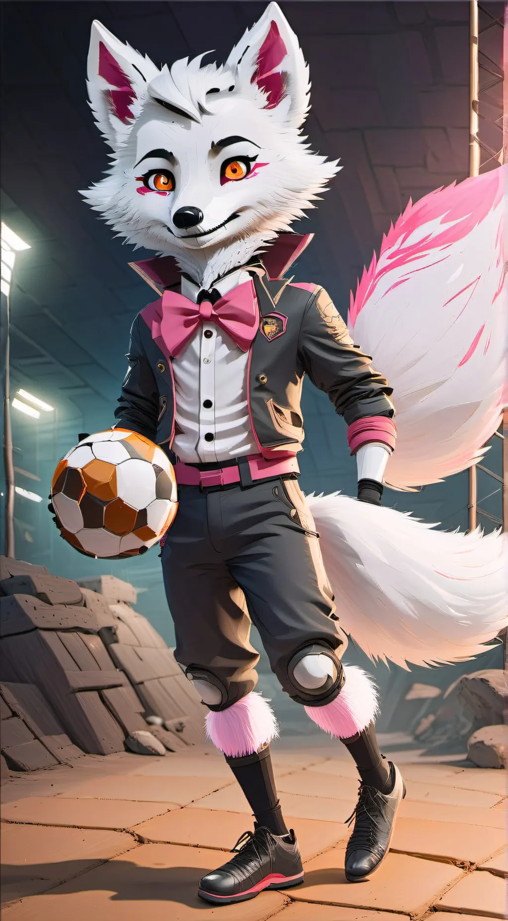 ai character: funtime foxy  background