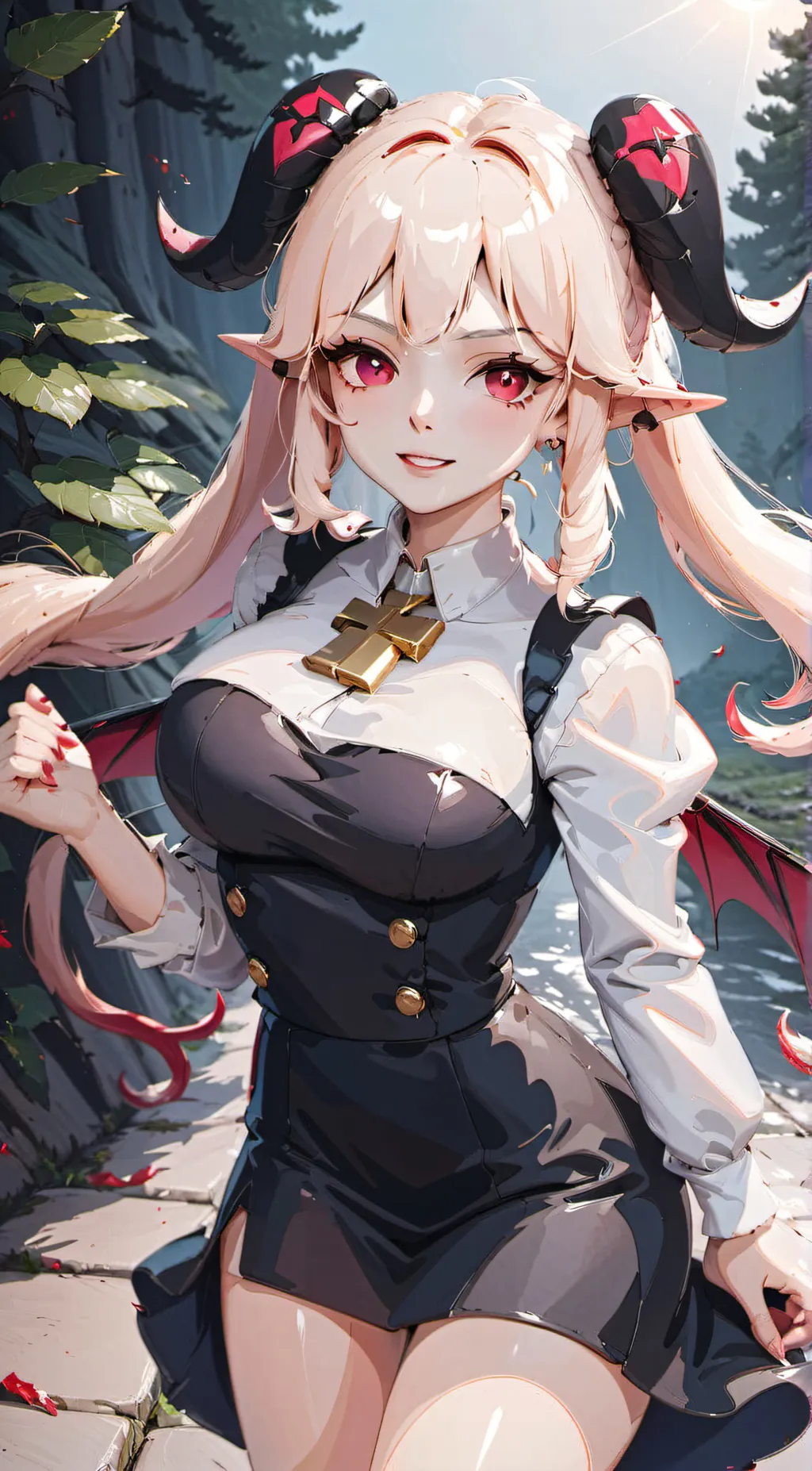 ai character: Demon y/n X Pr F&B background