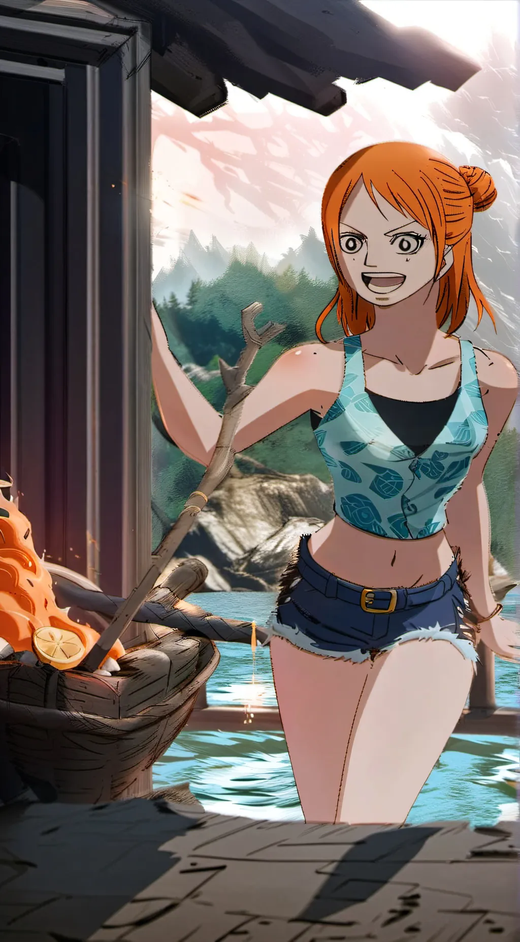 ai character: nami background