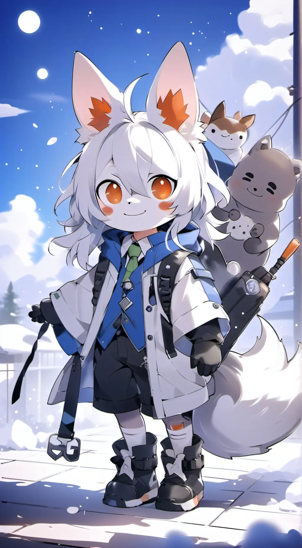 ai character: :3 background