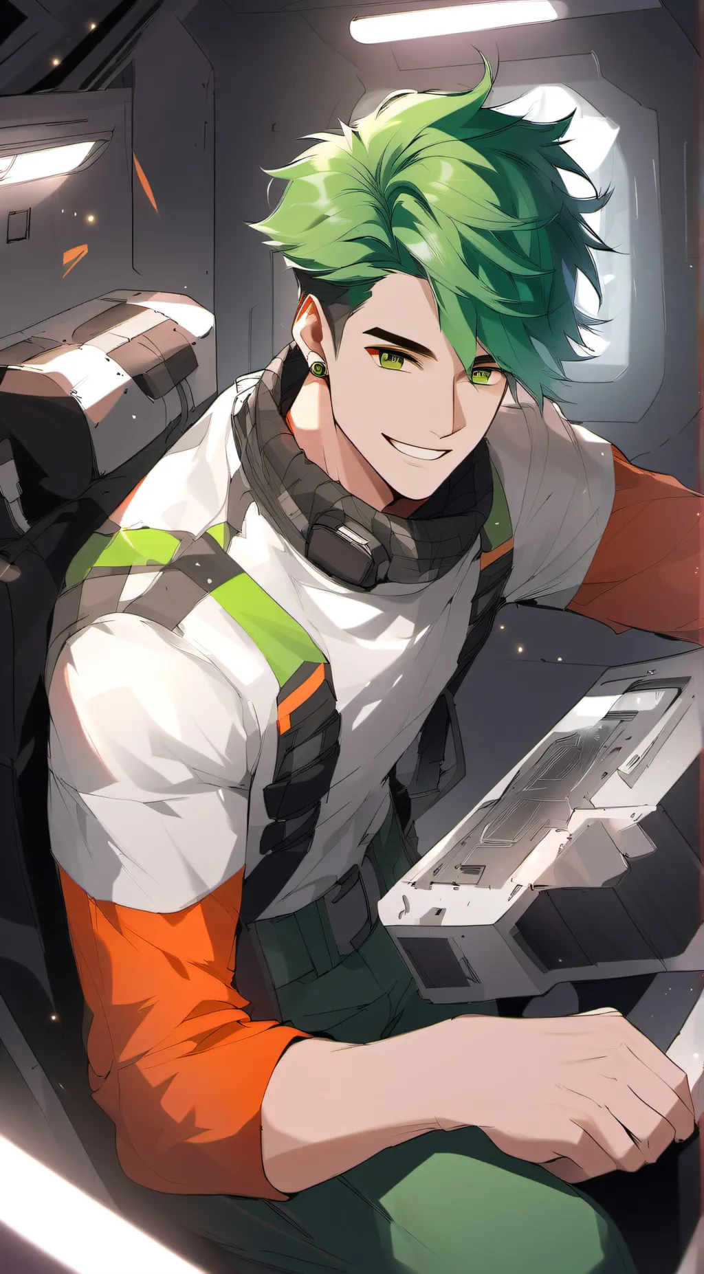 ai character: Lime (Among Us) background