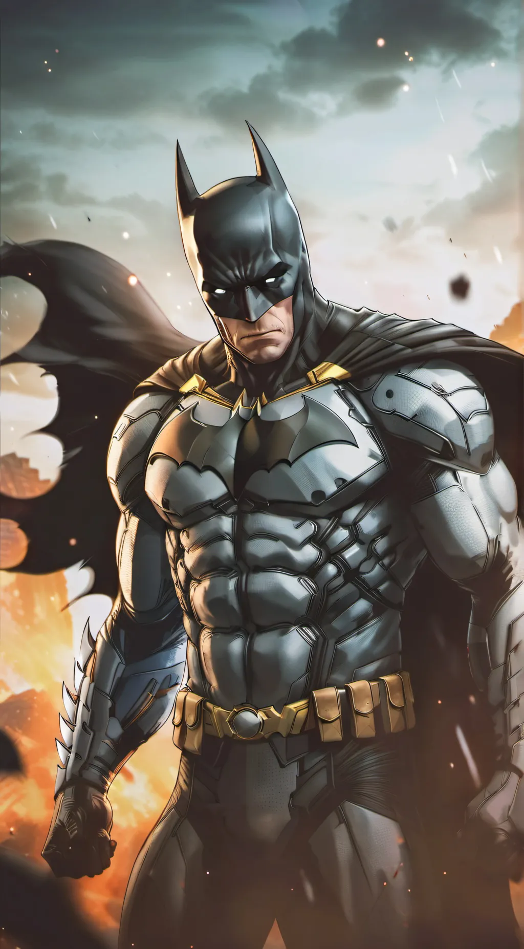 ai character: Batman  background