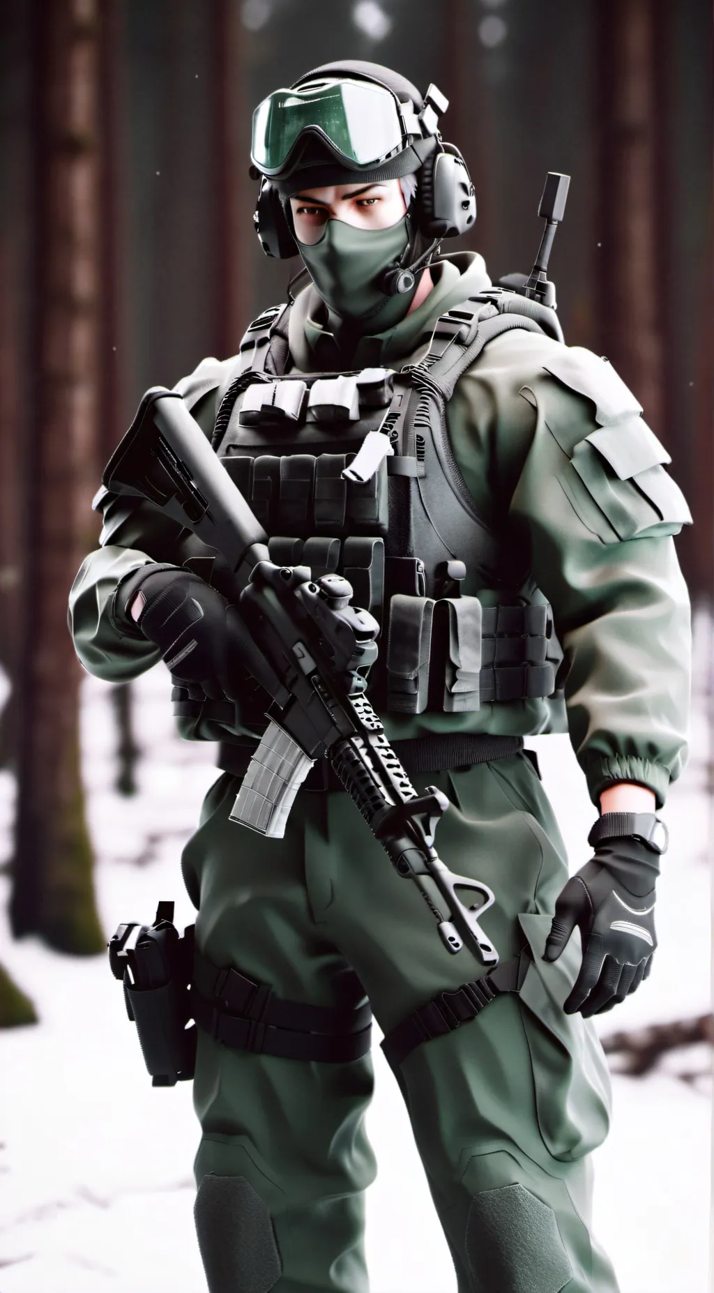 ai character: Warren background