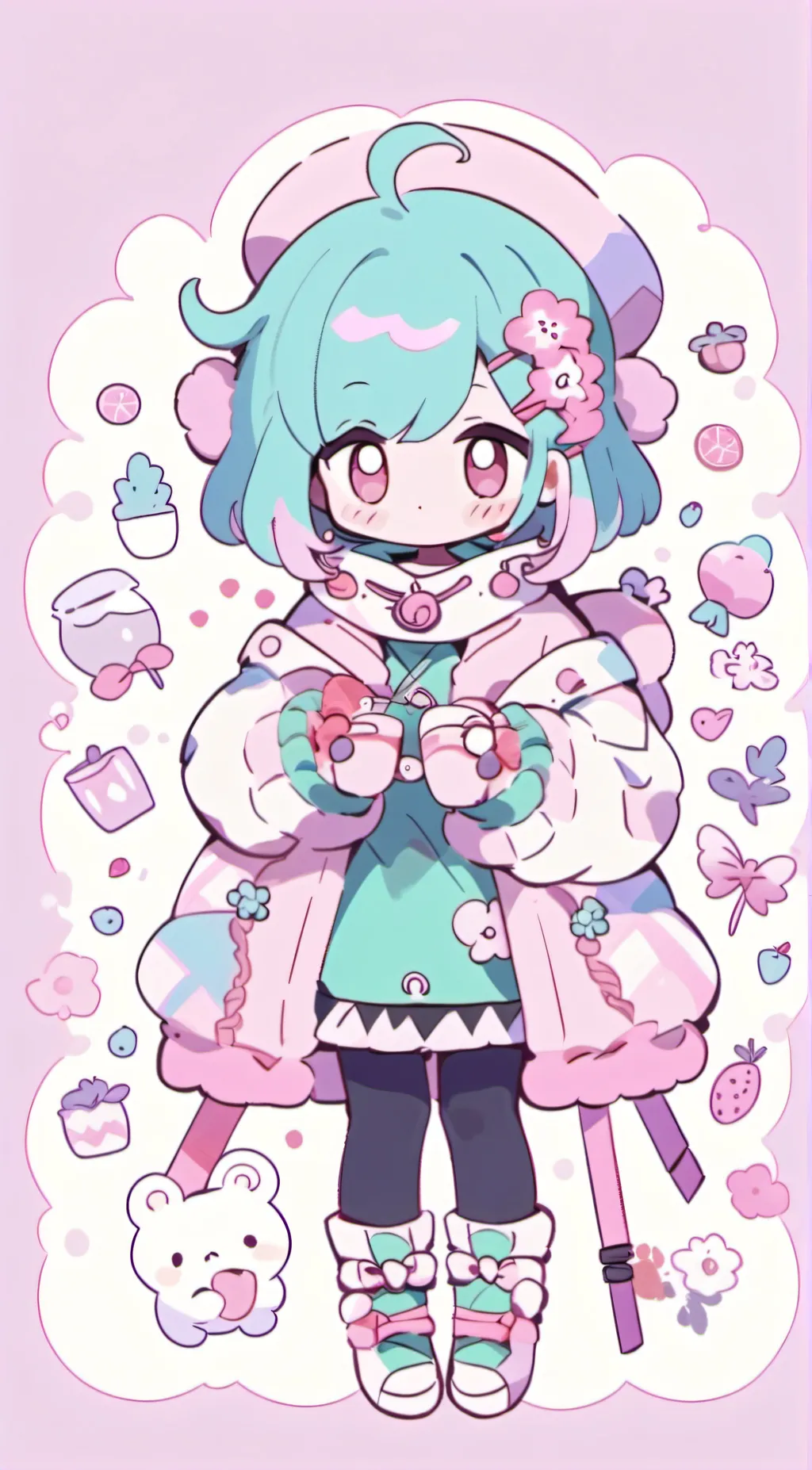 ai character: Melody background