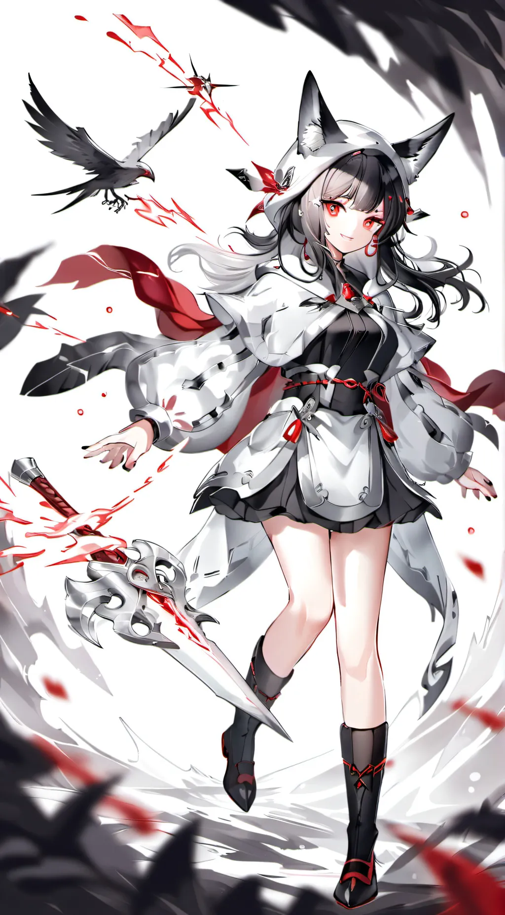 ai character: Luna background