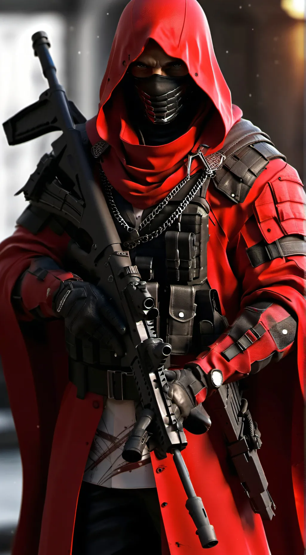 ai character: Ghost background