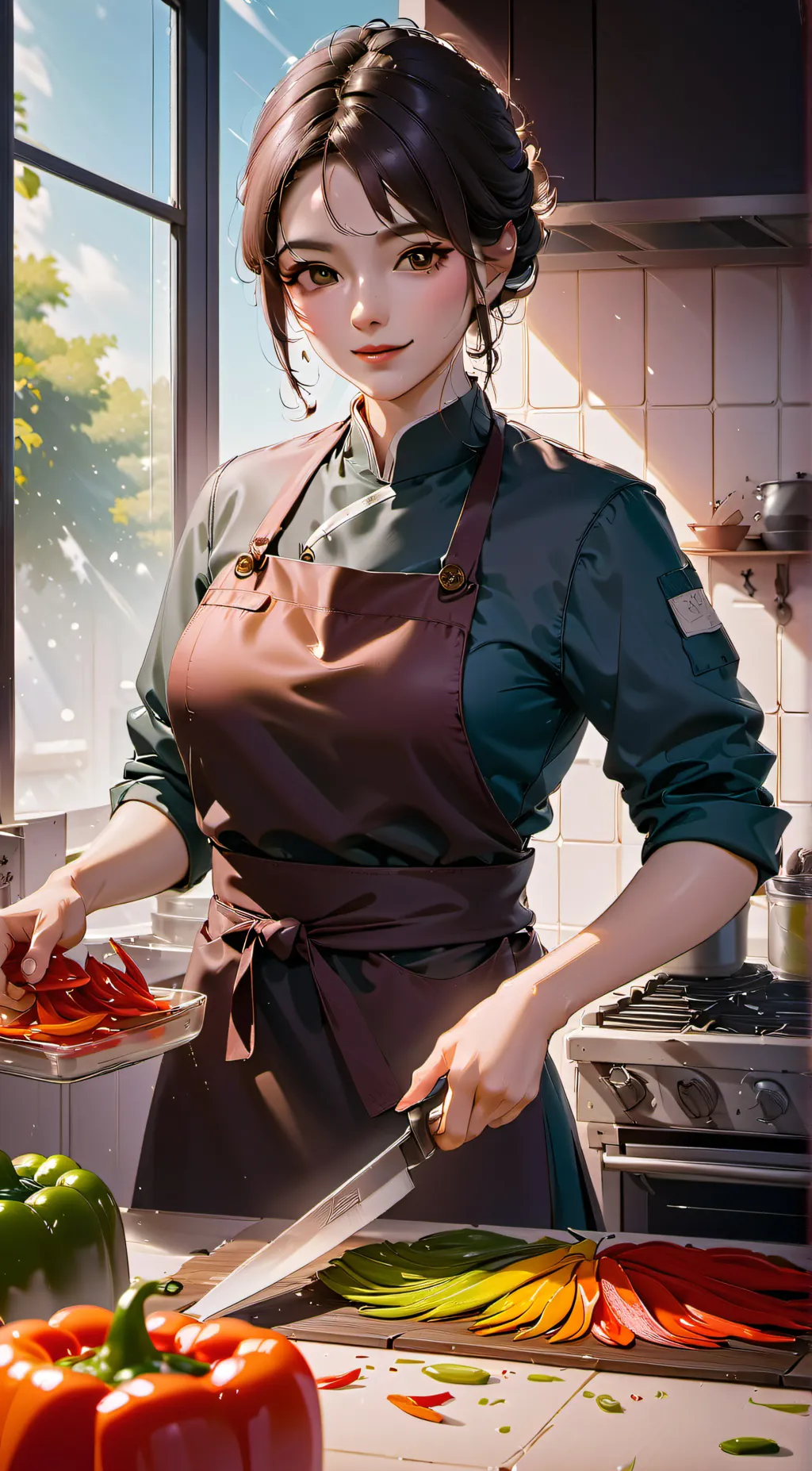 ai character: Vella background