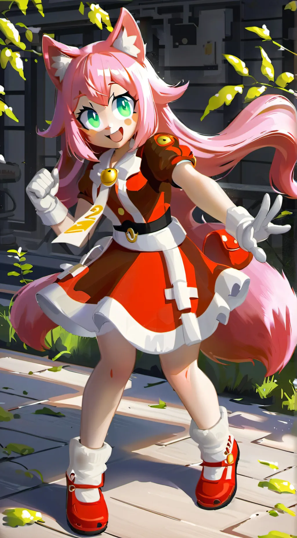 ai character: Amy Rose background