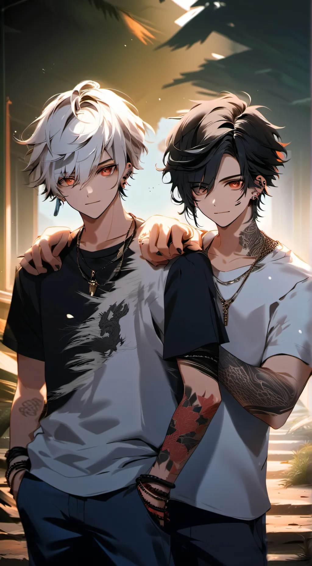ai character: Mateo and Ian  background
