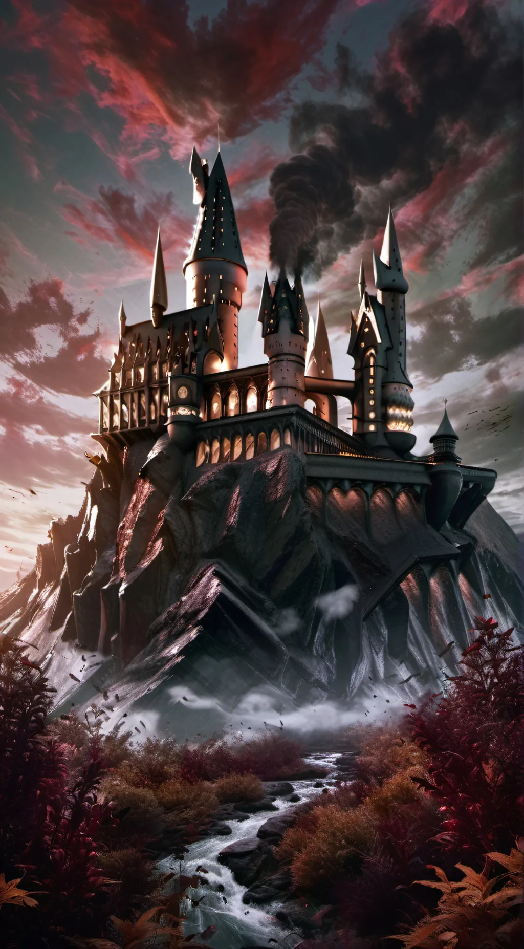 ai character: Hogwarts  background
