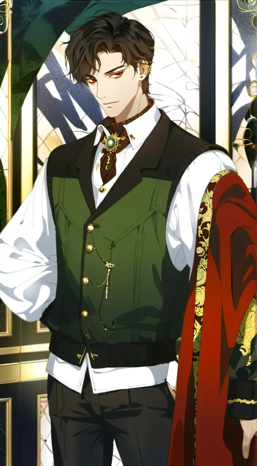 ai character: Valentino  background
