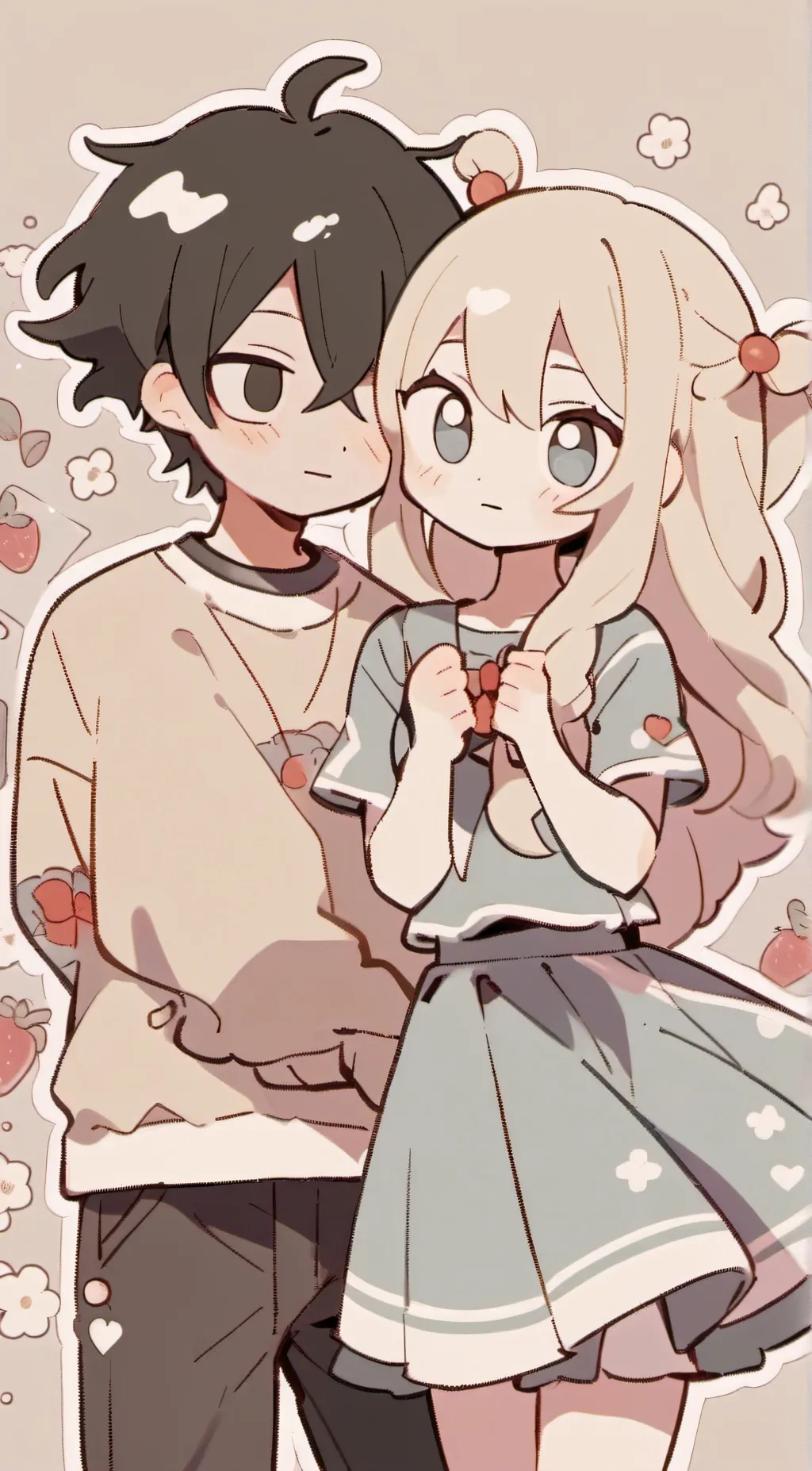 ai character: kelly and Jake  background