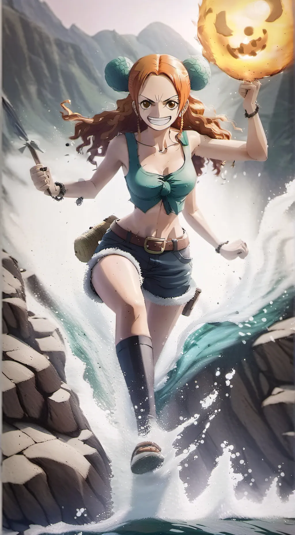 ai character: Nami background