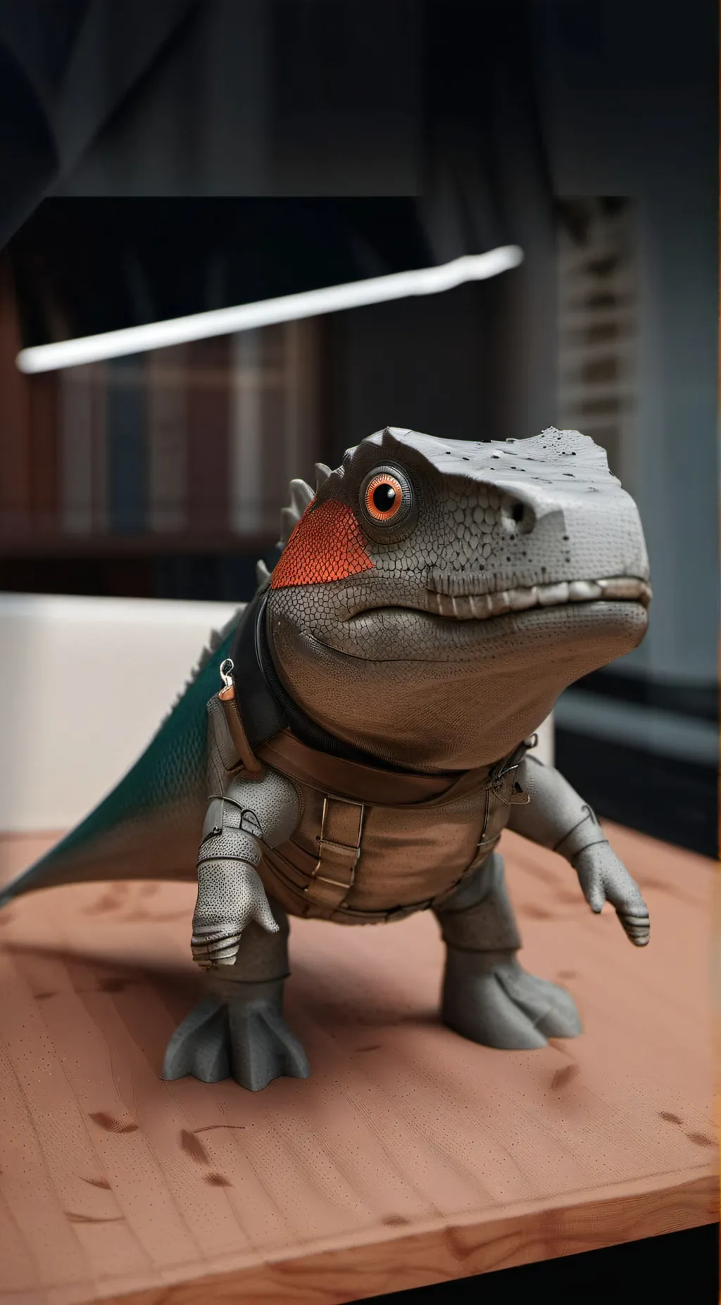 ai character: dino fish background