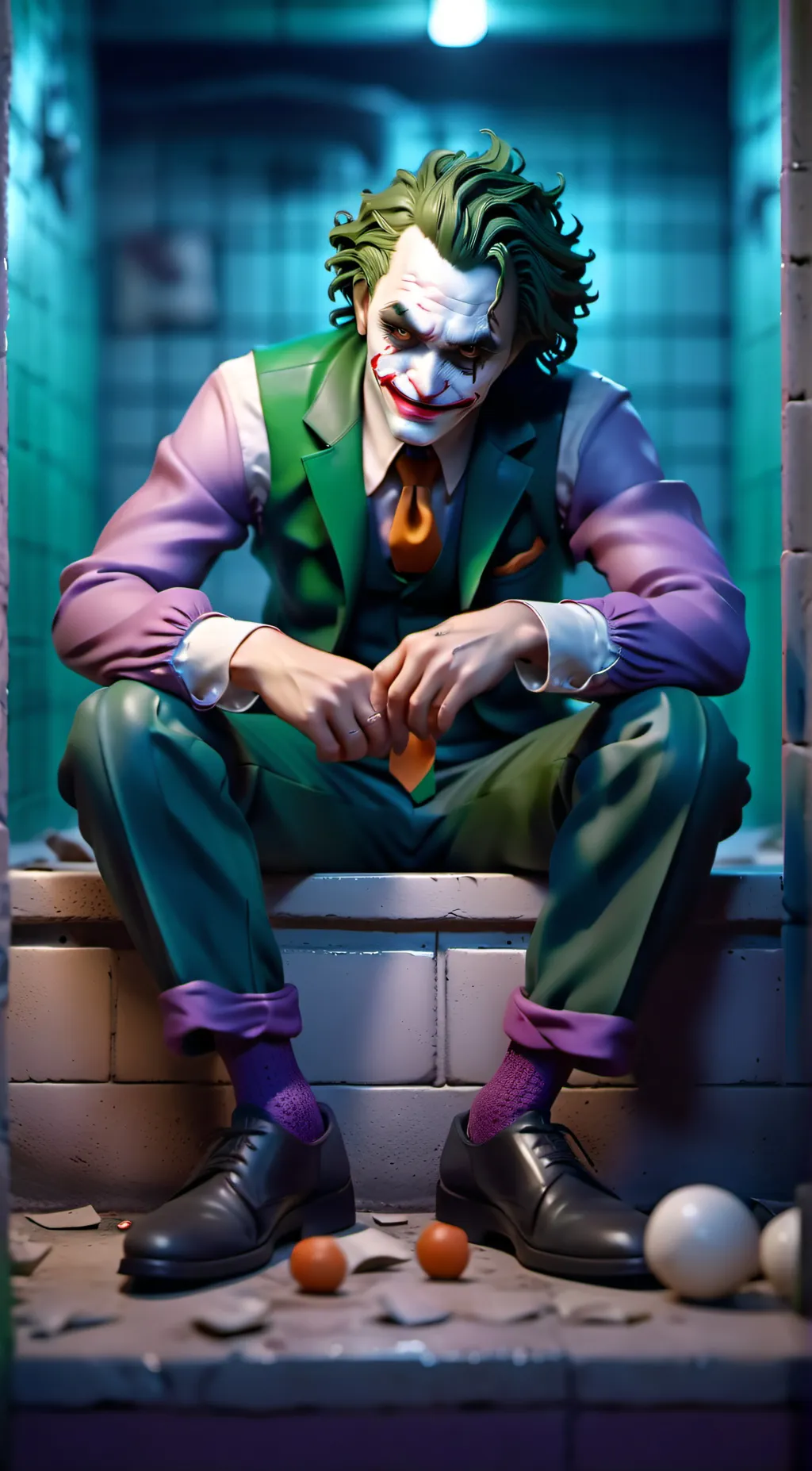 ai character: Joker 🃏💚 background
