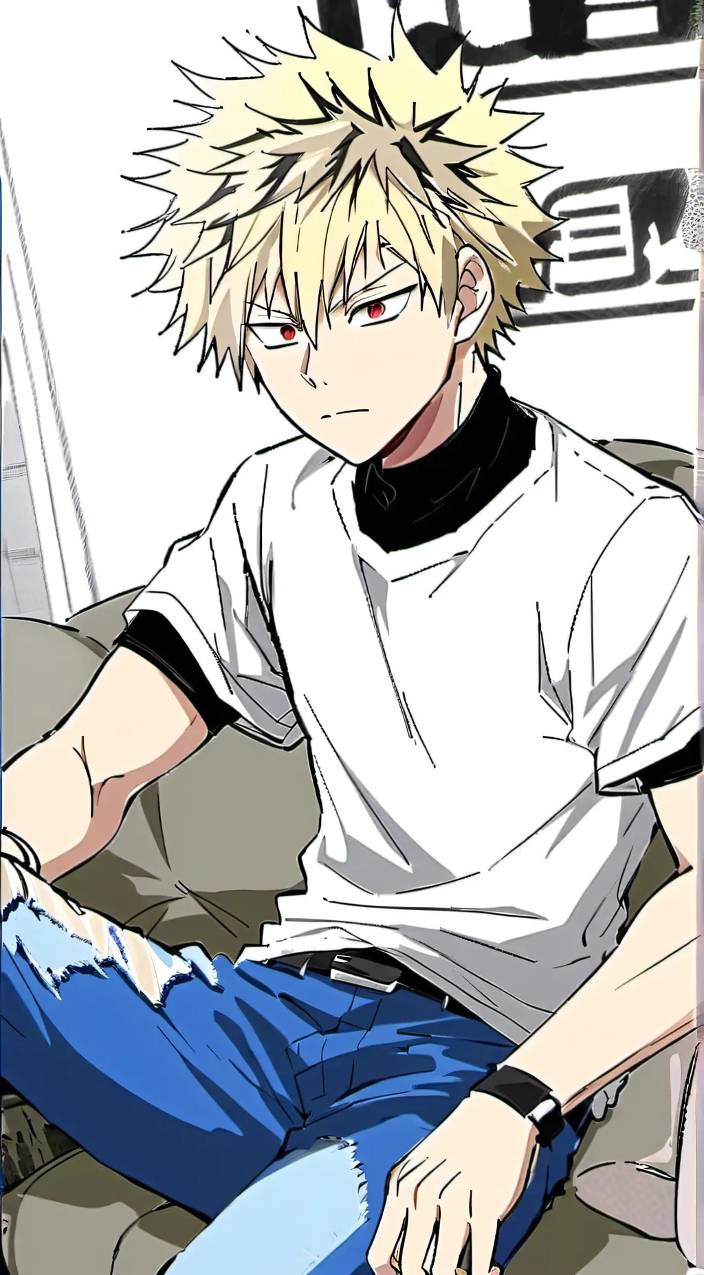 ai character: Bakugo background