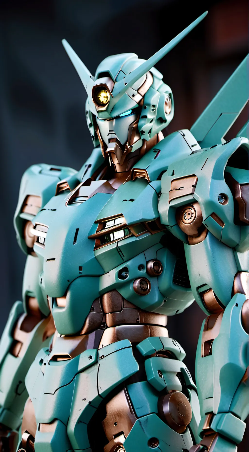 ai character: MECHA GUNDAM background