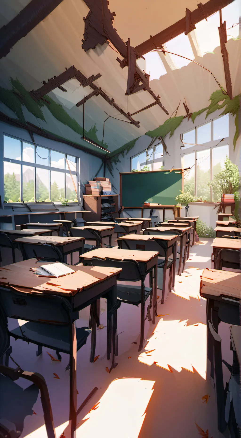 ai character: Your classroom  background