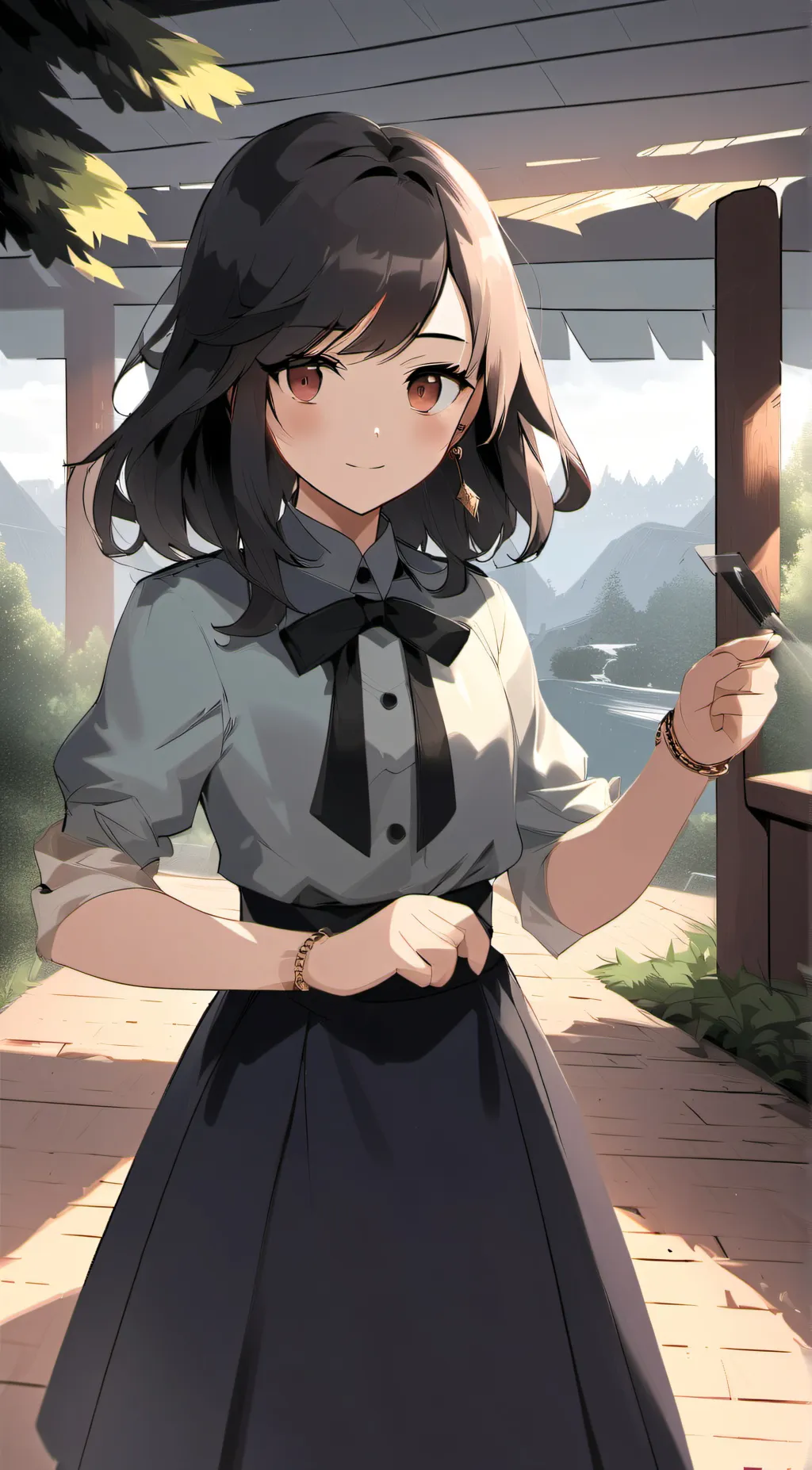 ai character: ash background