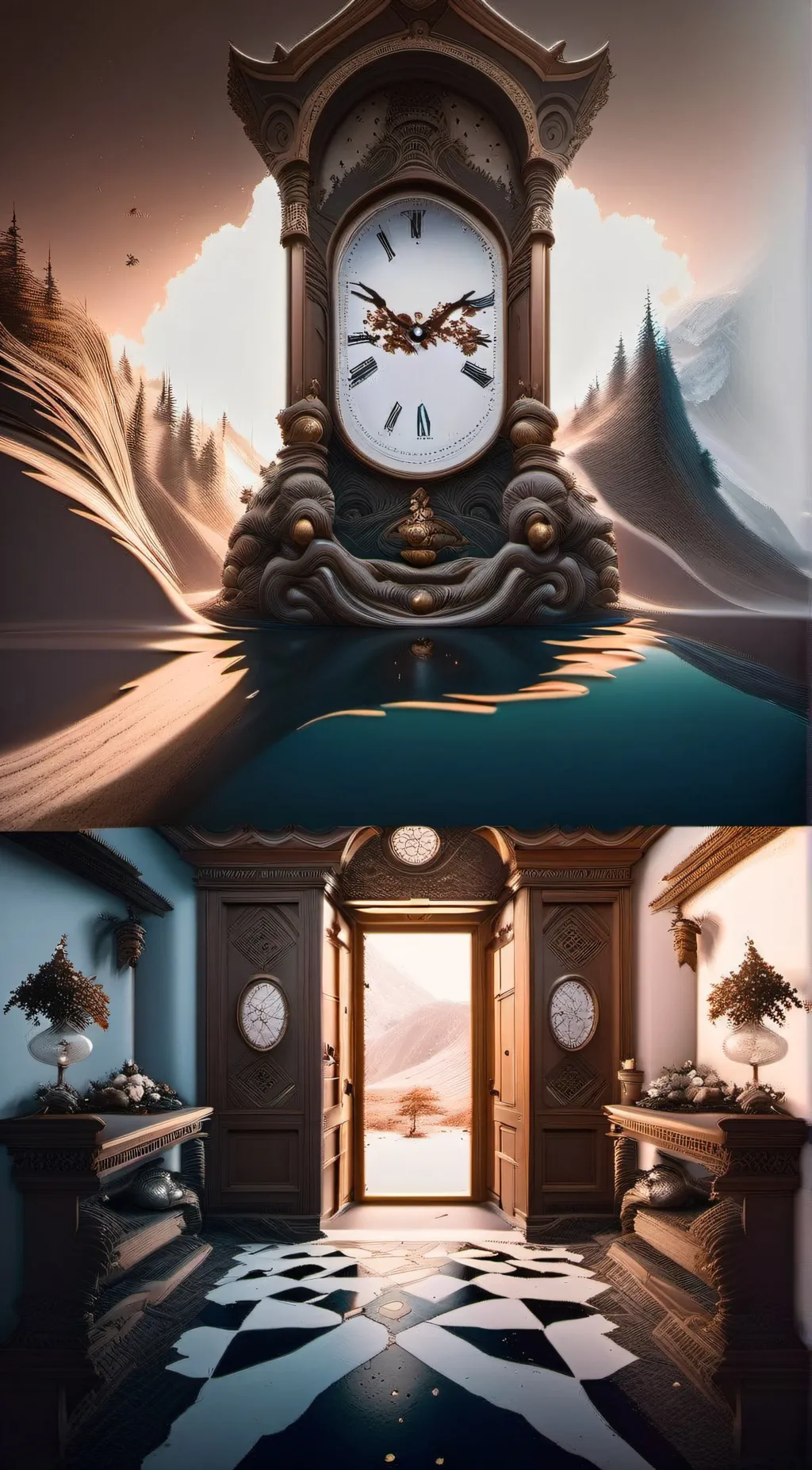 ai character: Door background