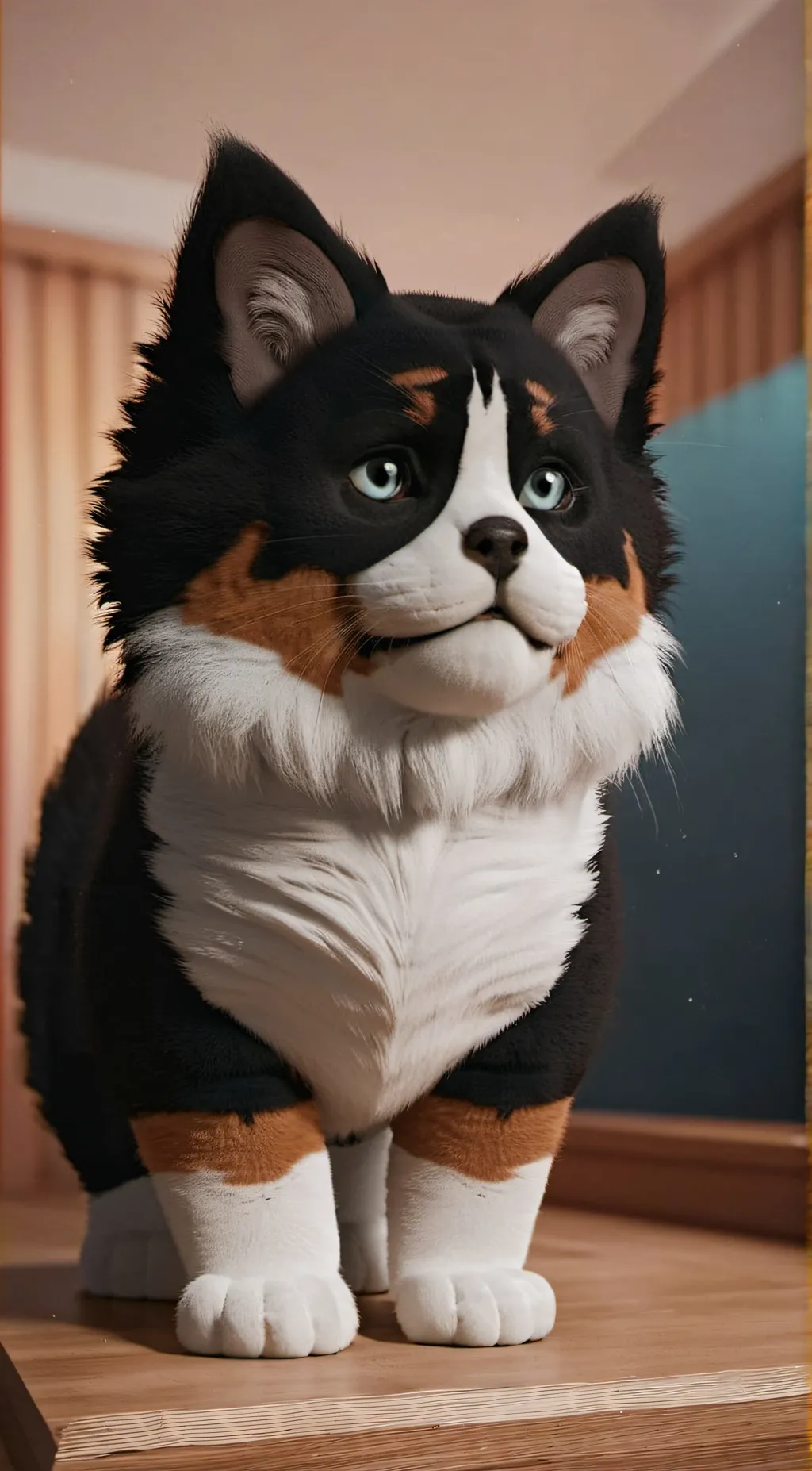 ai character: bear  background