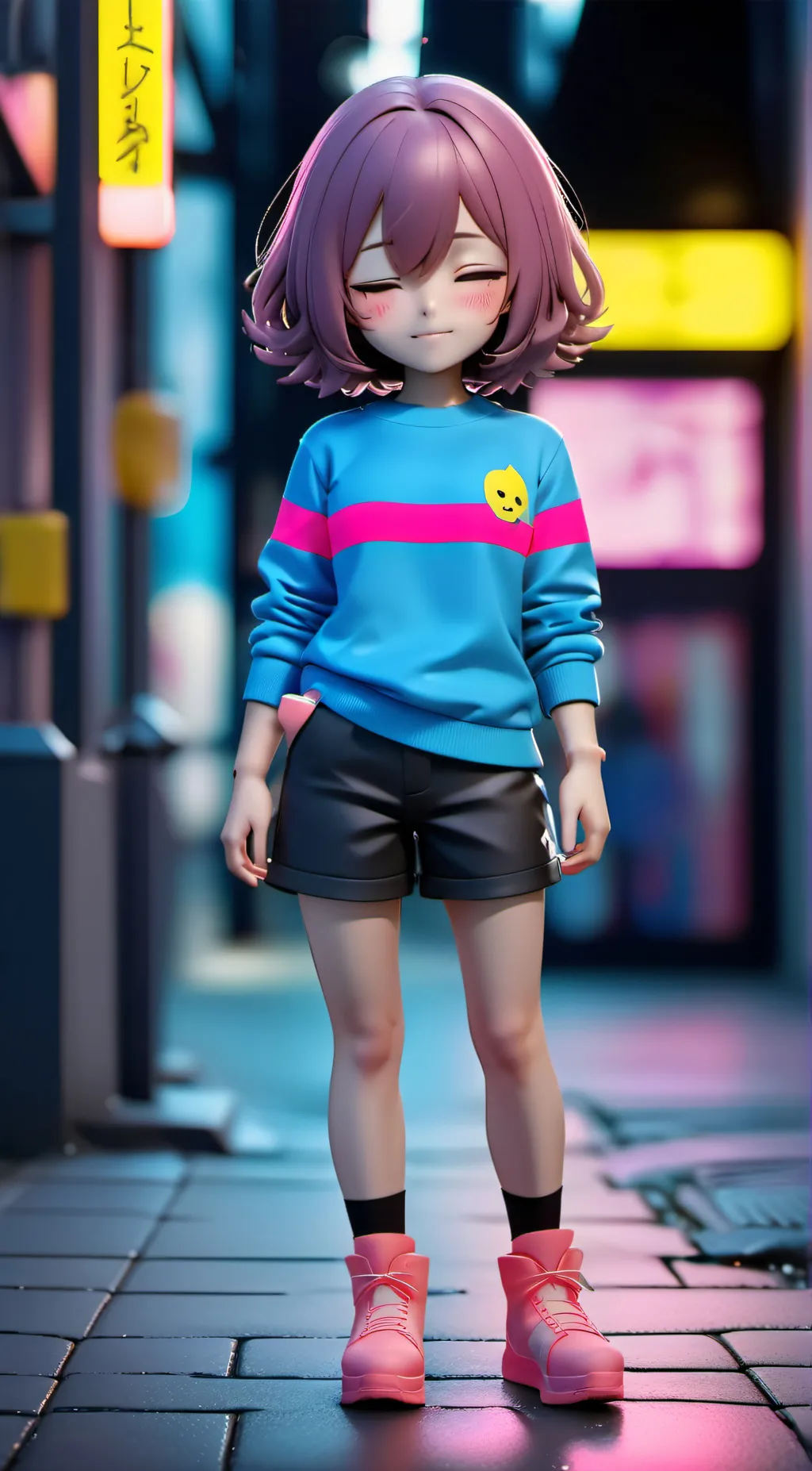 ai character: Frisk Dreemurr background