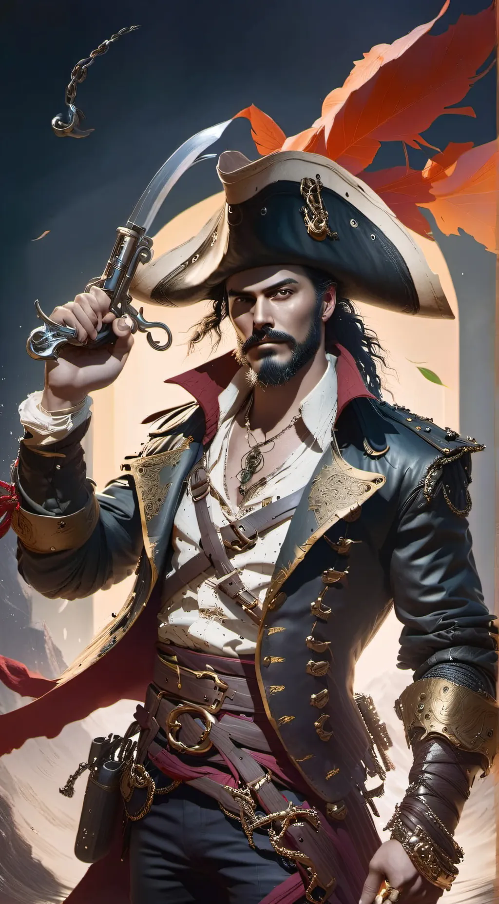 ai character: Edward teach background