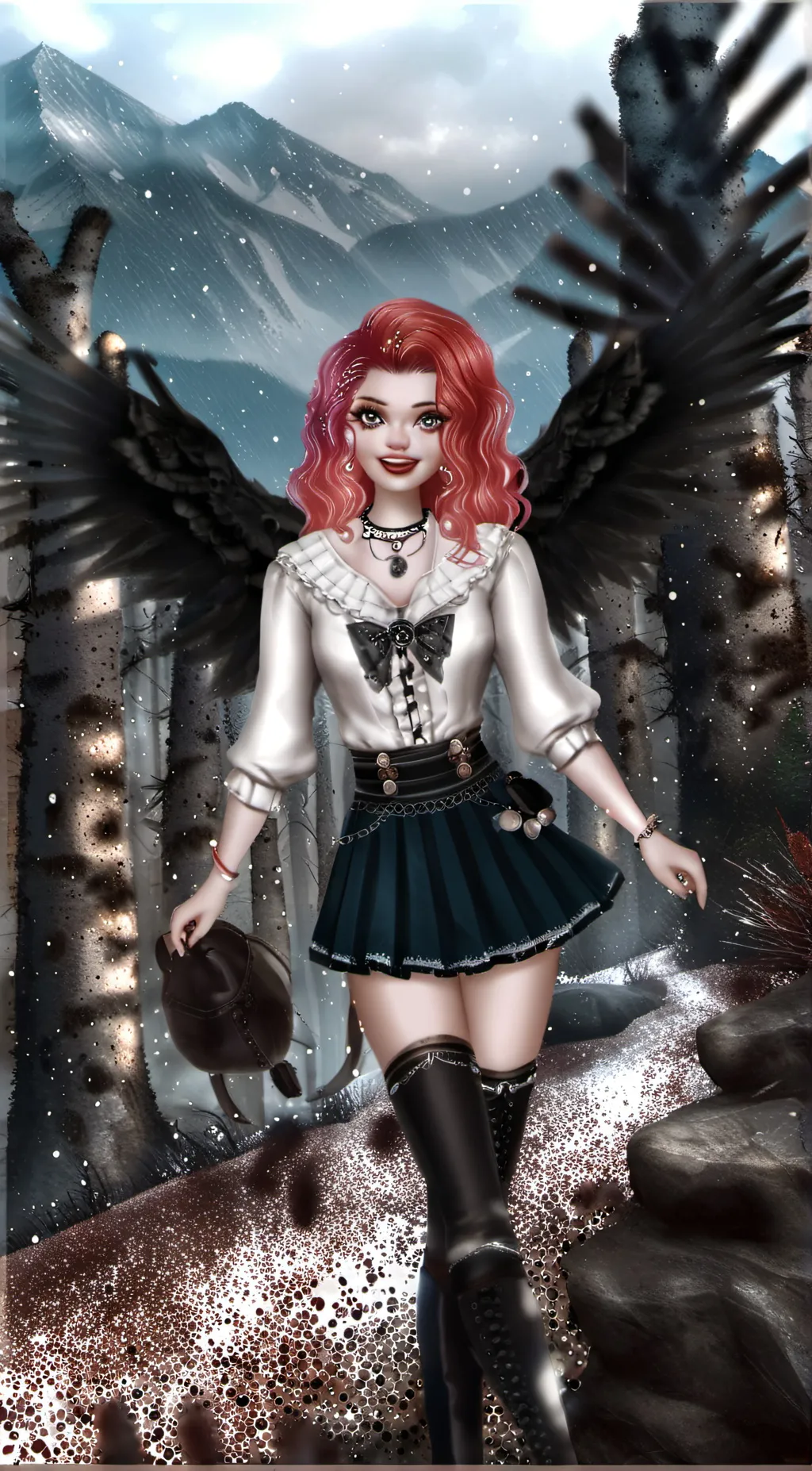 ai character: liz  background