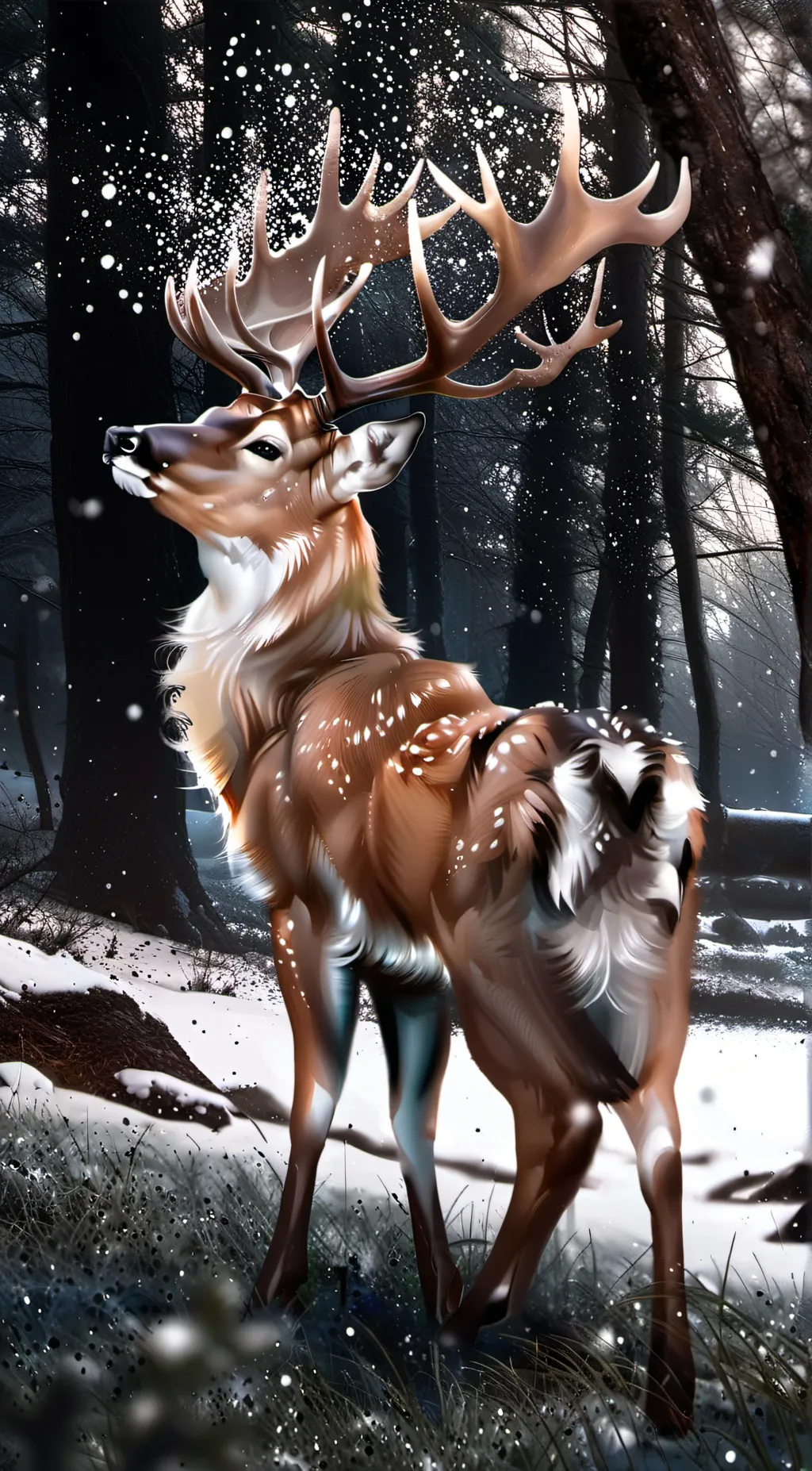 ai character: -🦌a deer🦌- background