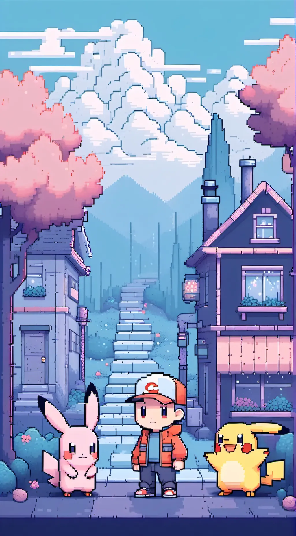 ai character: peckachu background