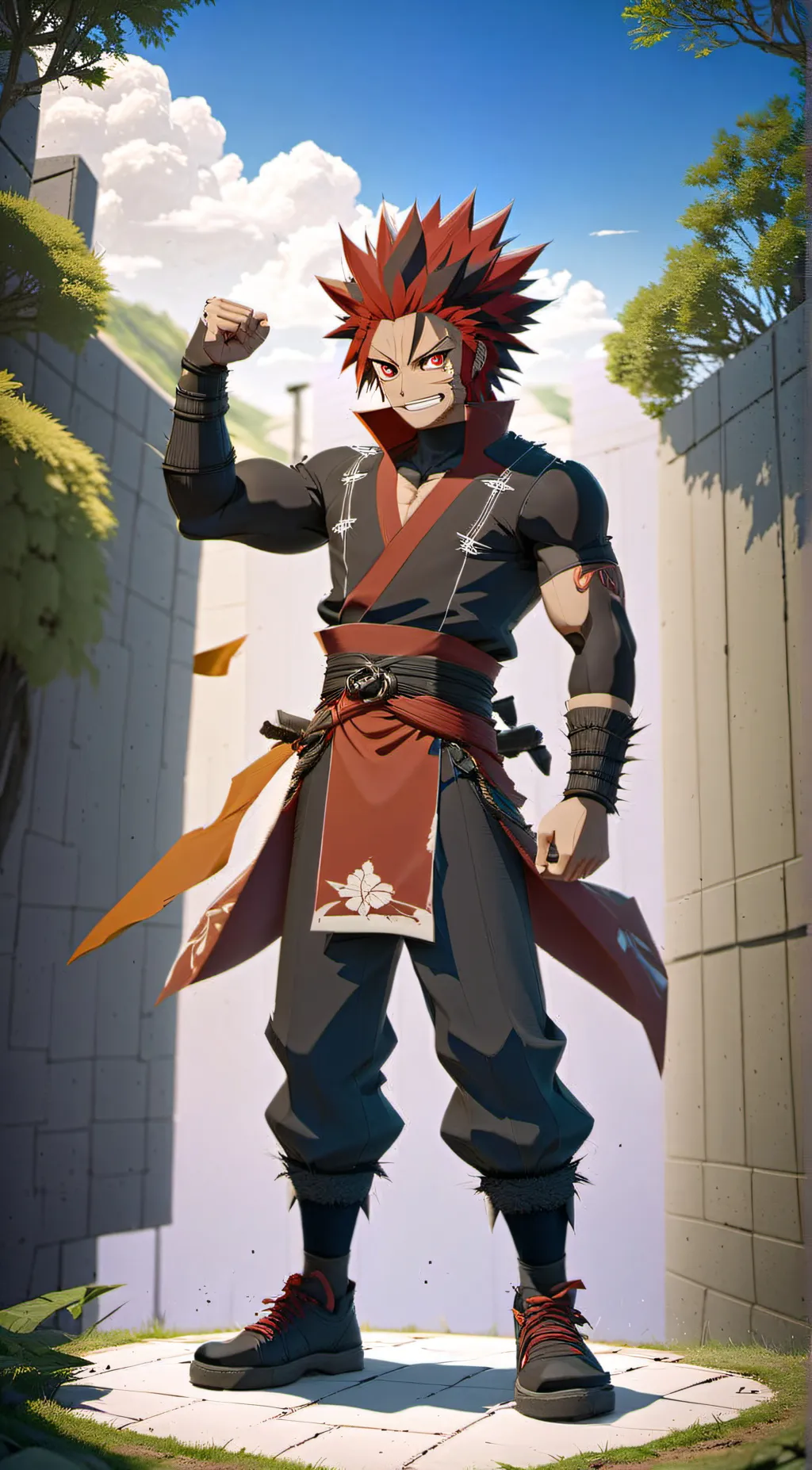 ai character: Kirishima background