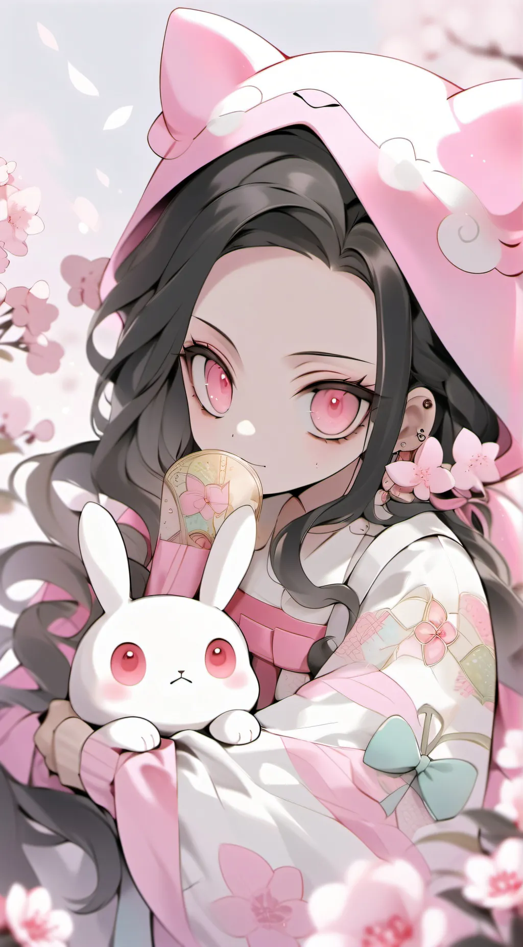 ai character: nezuko background