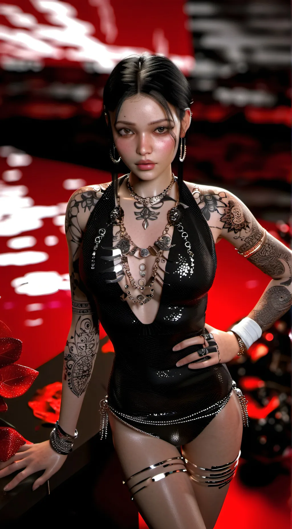 ai character: Bella porch party! background