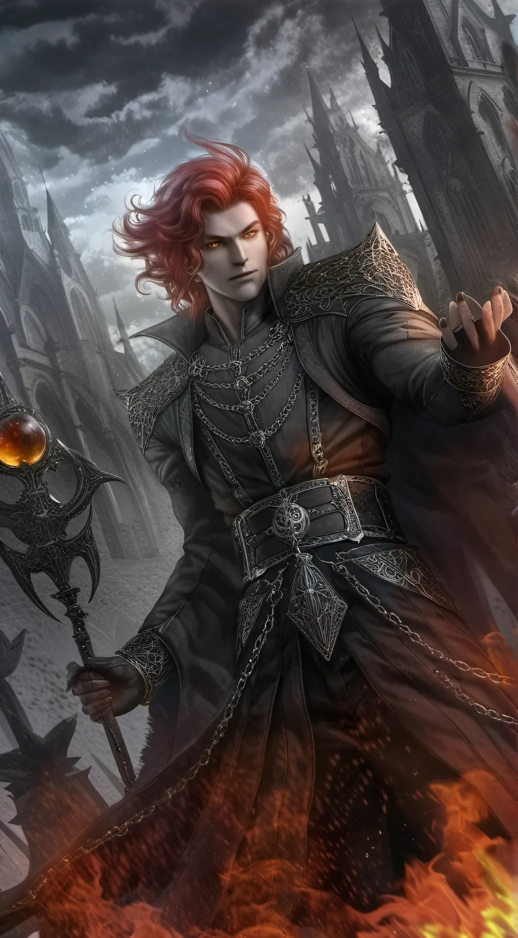 ai character: Lucifer  background