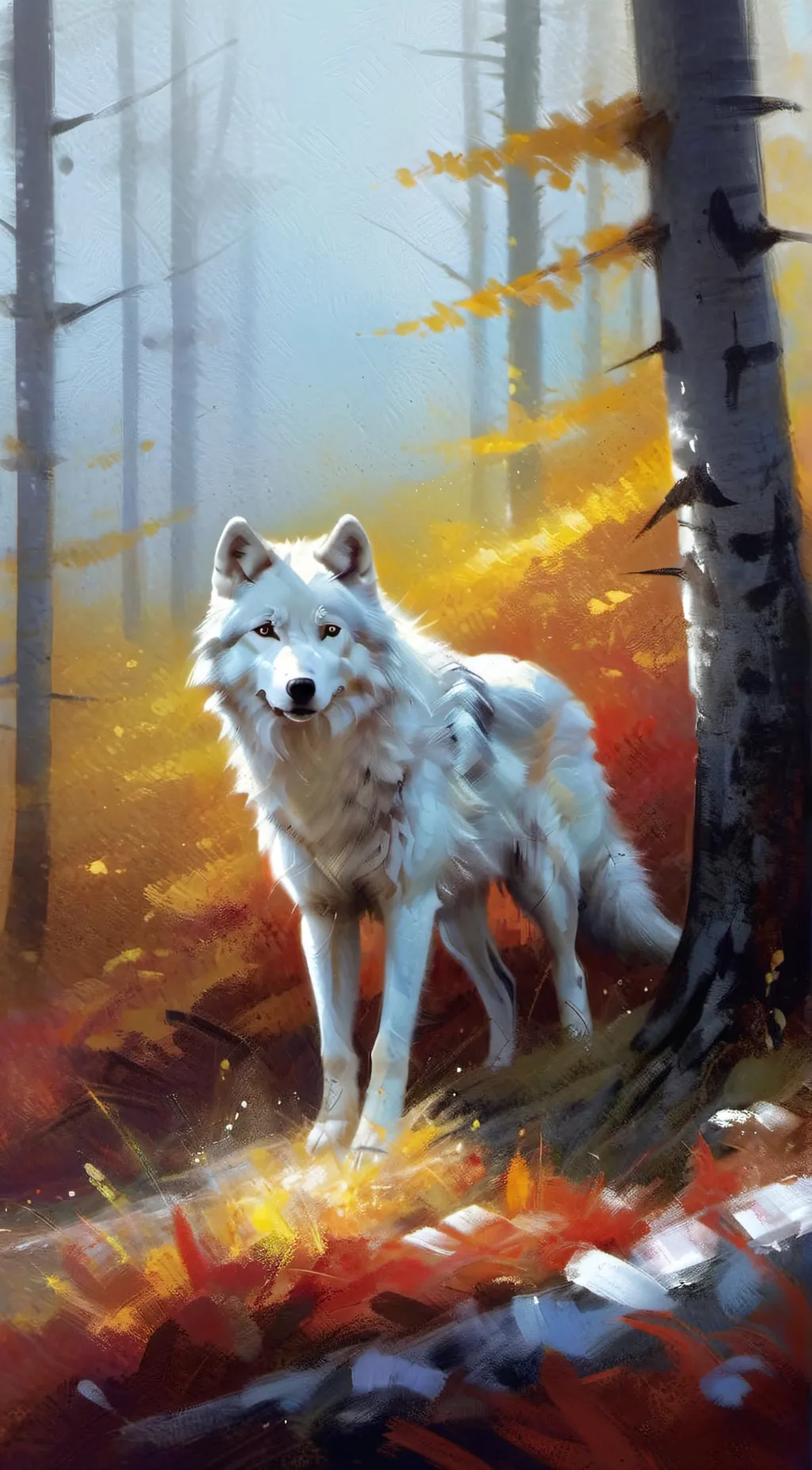 ai character: wolf background